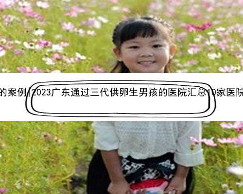 广东代生孩子的案例|2023广东通过三代供卵生男孩的医院汇总10家医院拥有三代