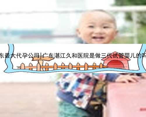 广东最大代孕公司|广东湛江久和医院是做三代试管婴儿的吗？